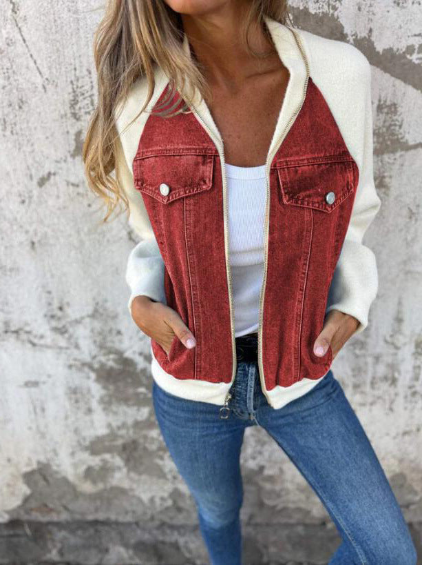 Delaney | Casual Jacket with Zip Fastening and V Neck