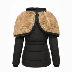 Agnes hooded quilted winter coat styled