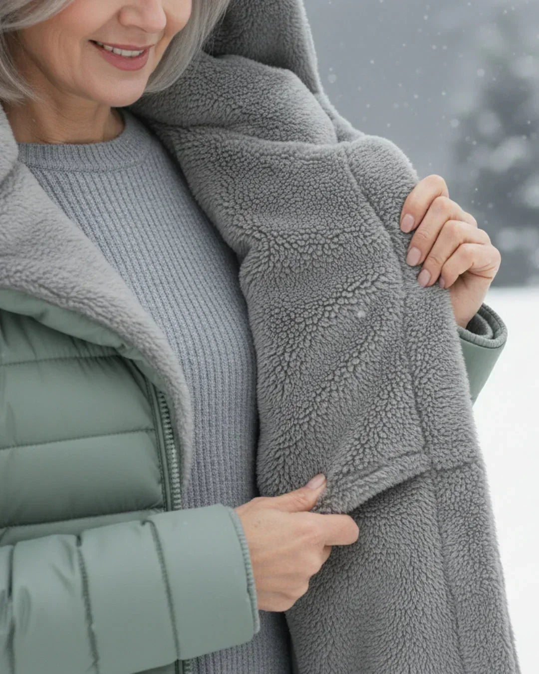 Katherine | Women Quilted Hooded Longline Zip Coat