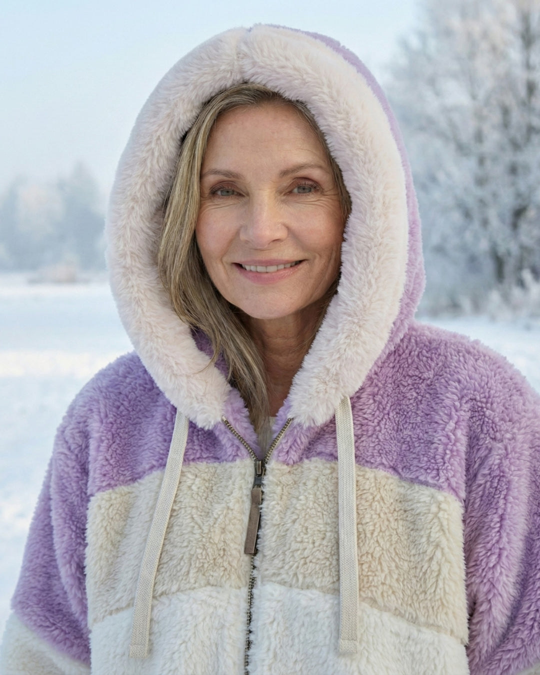 Bonnie | Colourblock Plush Jacket