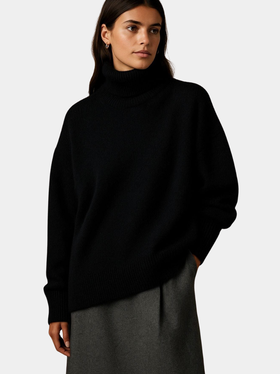 Sophie | Women Oversized Turtleneck Knit Sweater