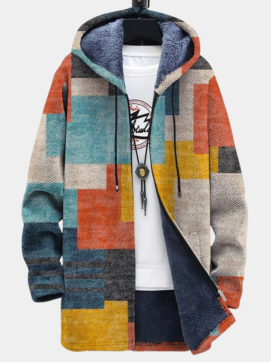 Isabella | Women Rainbow Striped Hooded Zip Cardigan
