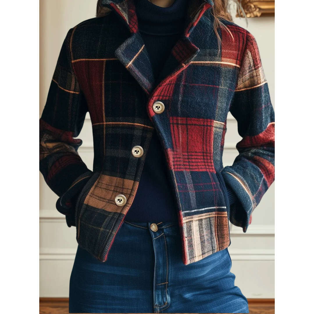 Natalie | Classic Plaid Jacket