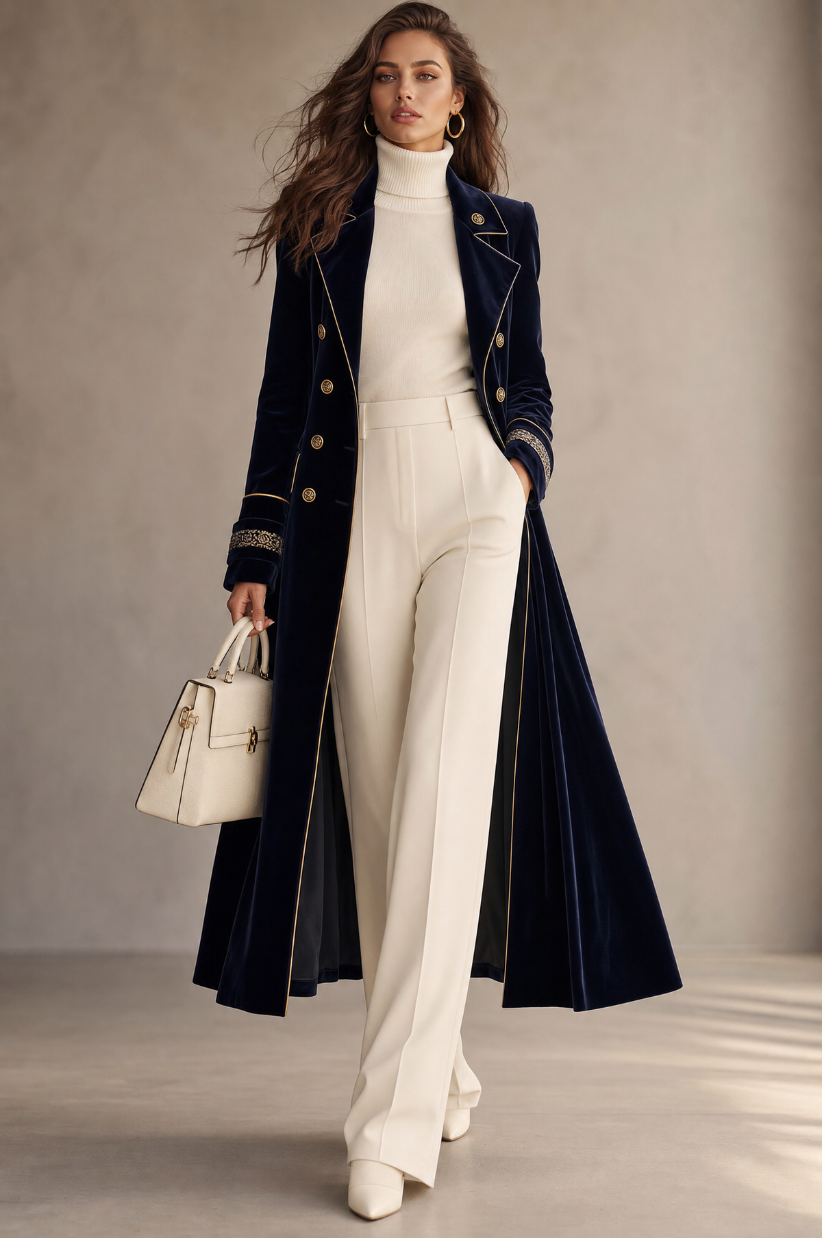 Valentina | Women Double Breasted Coat