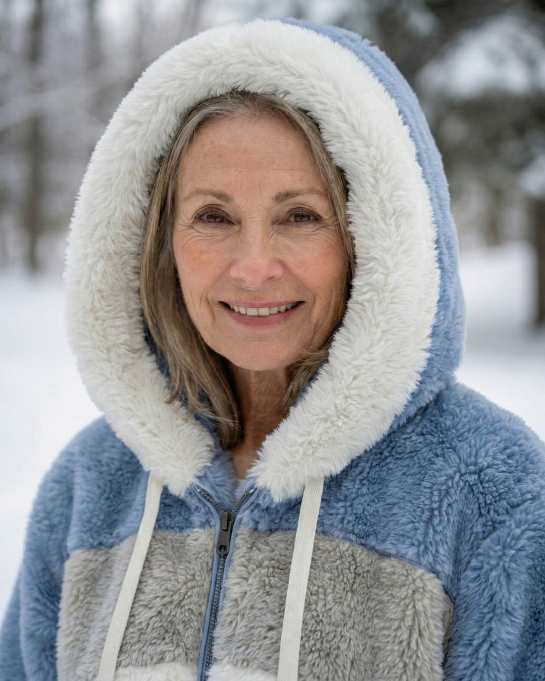 Bonnie | Colourblock Plush Jacket