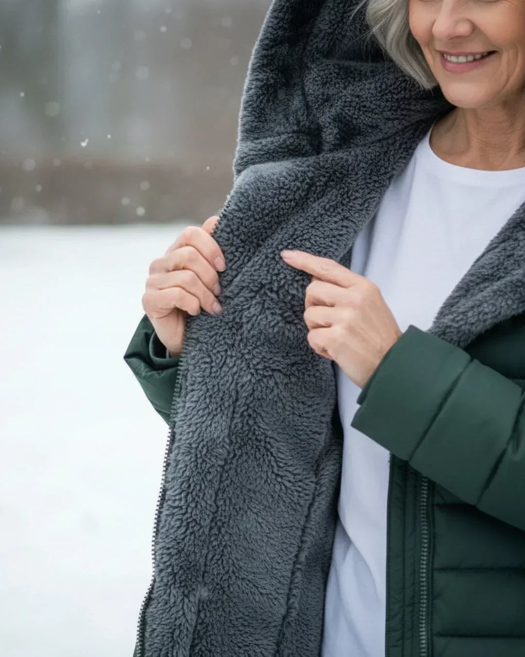Katherine | Women Quilted Hooded Longline Zip Coat