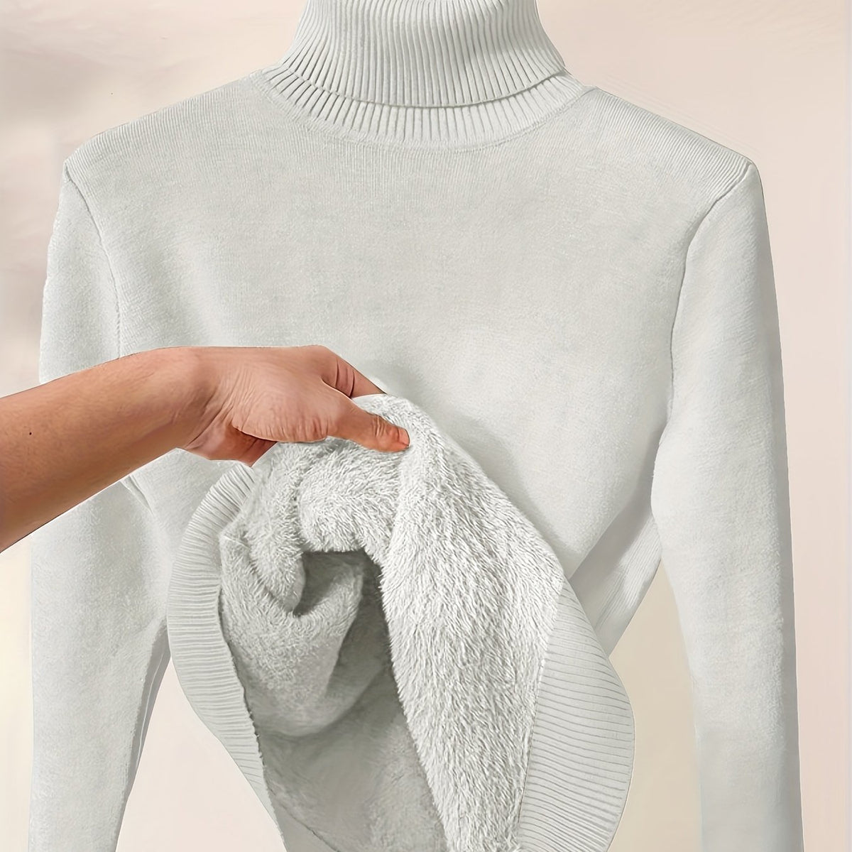 Genevieve | Women Warm Turtleneck Long Sweater