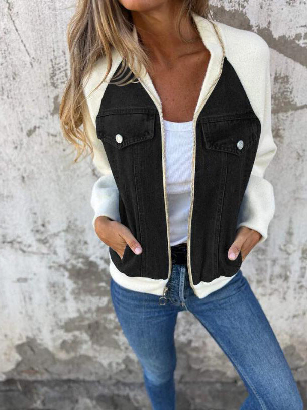 Delaney | Casual Jacket with Zip Fastening and V Neck