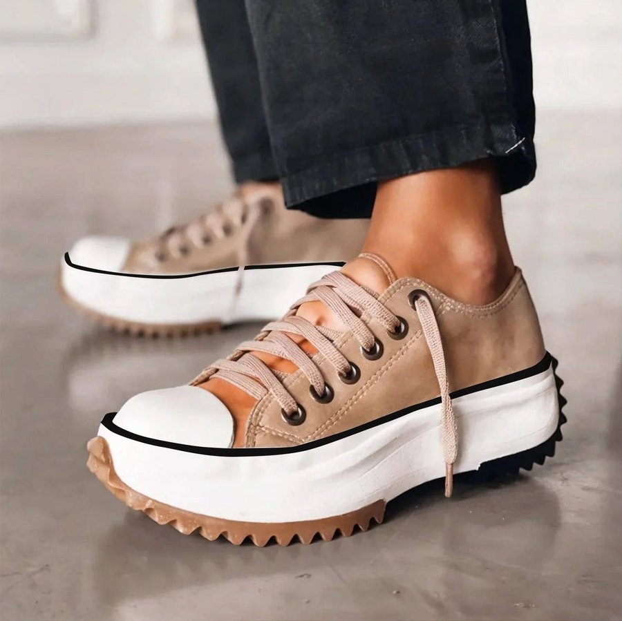Penelope | Lace Up Chunky Sole Trainers