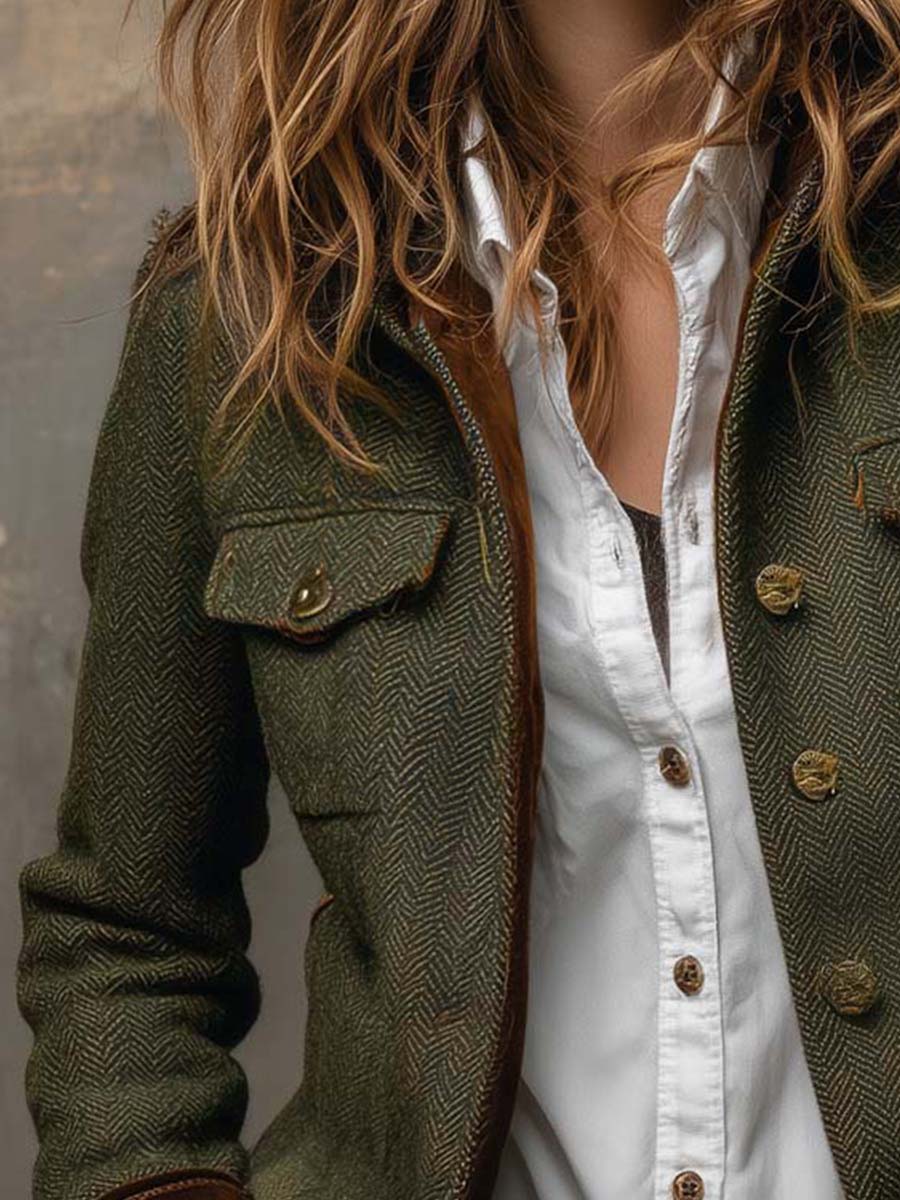 Victoria | Women Utility Button Front Four Pocket Jacket
