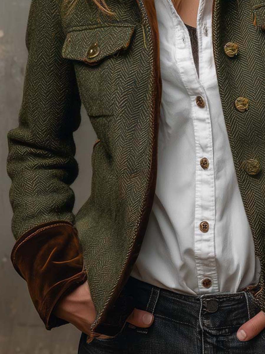 Victoria | Women Utility Button Front Four Pocket Jacket