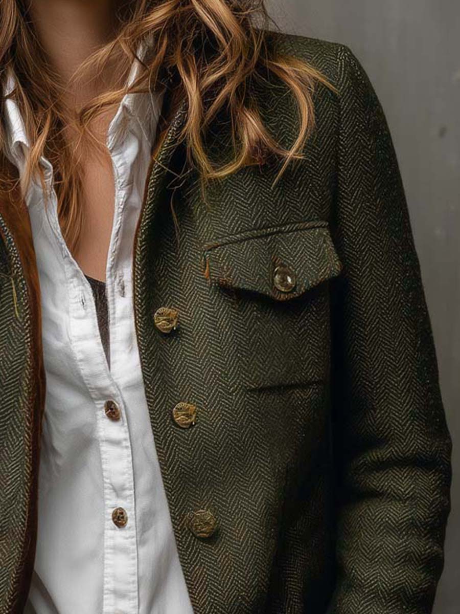 Victoria | Women Utility Button Front Four Pocket Jacket