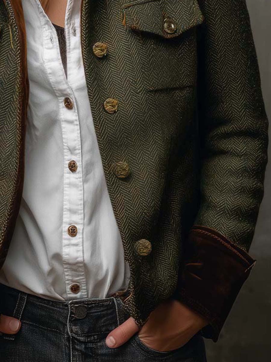 Victoria | Women Utility Button Front Four Pocket Jacket