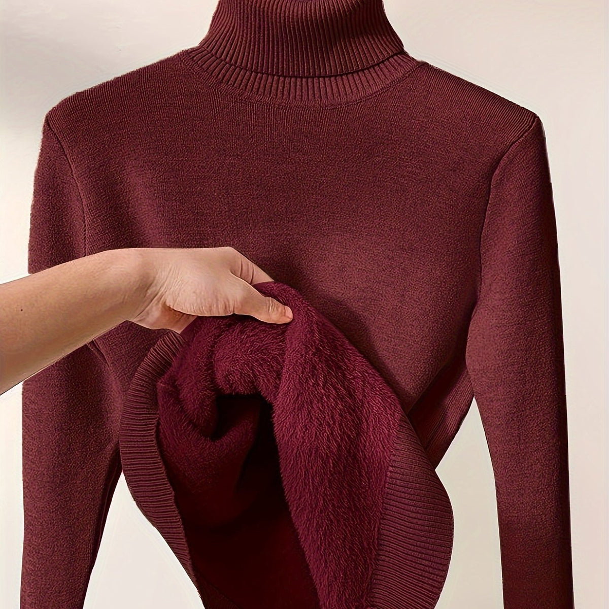 Genevieve | Women Warm Turtleneck Long Sweater