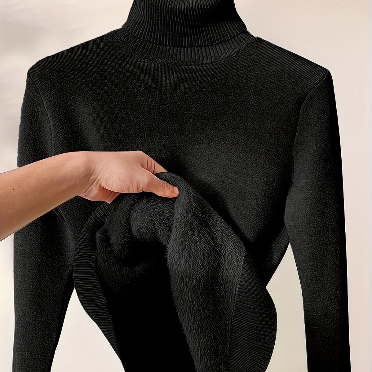 Genevieve | Women Warm Turtleneck Long Sweater