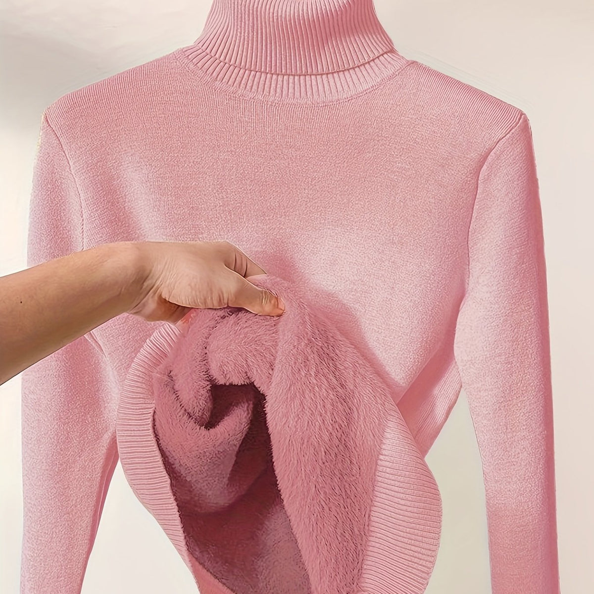 Genevieve | Women Warm Turtleneck Long Sweater