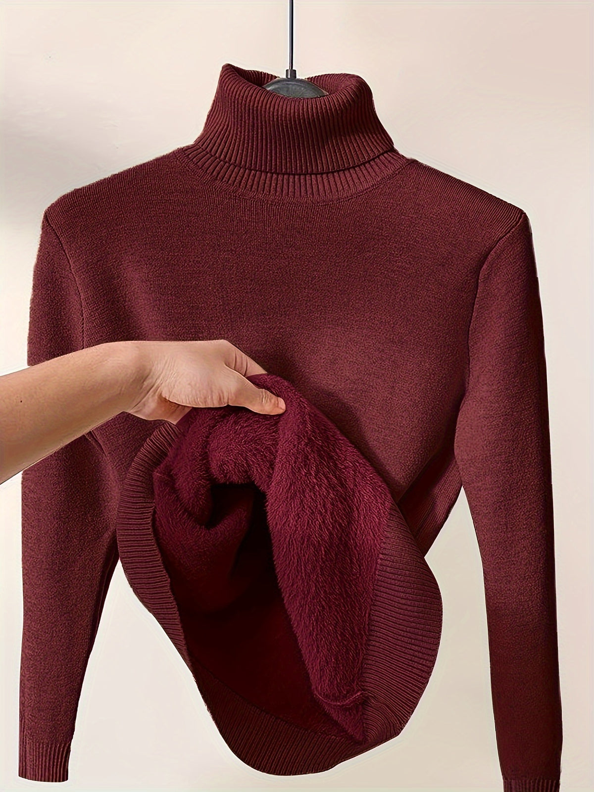 Genevieve | Women Warm Turtleneck Long Sweater
