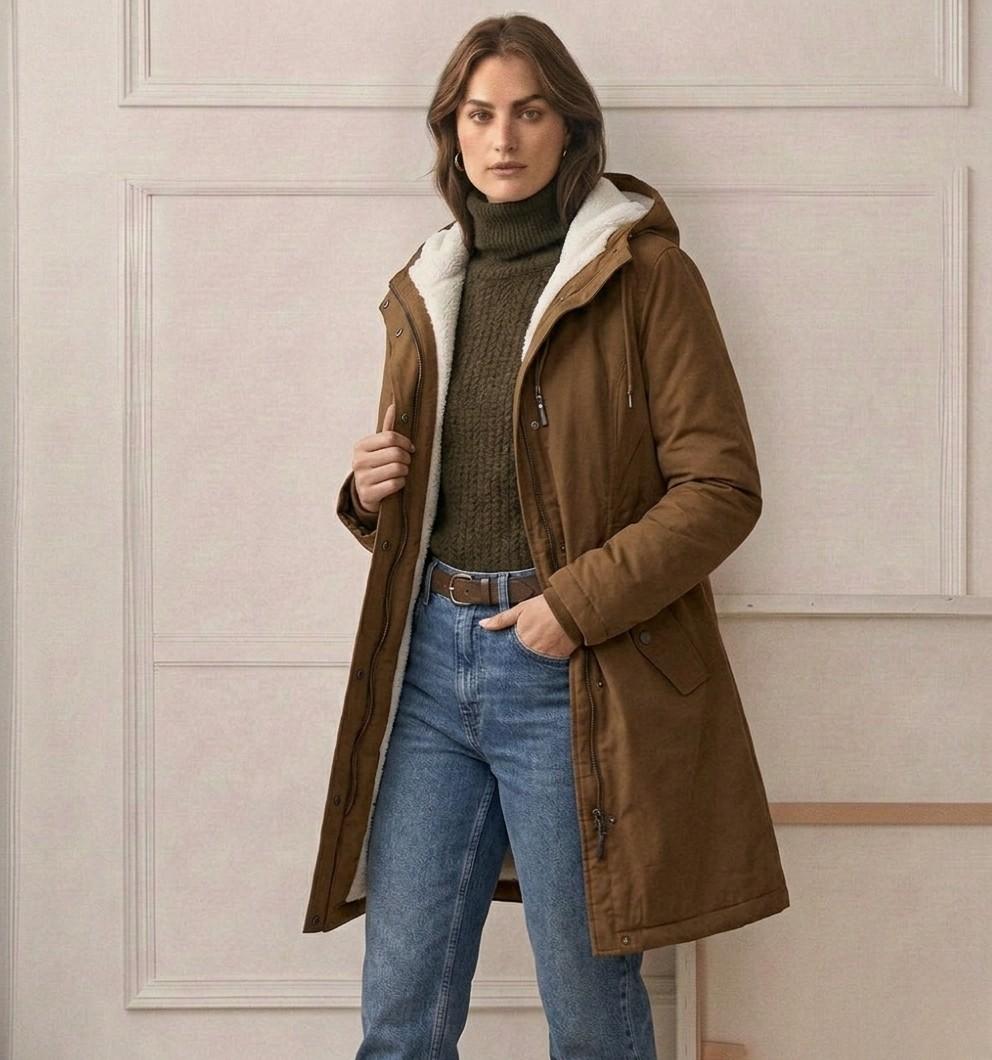 Beatrice | Women Sherpa Lined Hooded Jacket