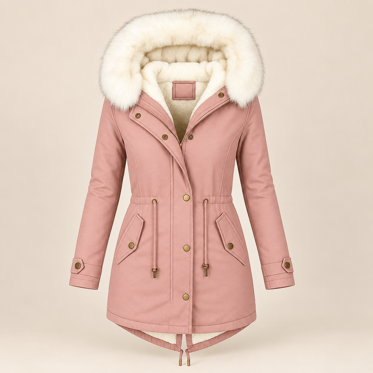 Mabel | Faux Fur Hooded Parka Jacket
