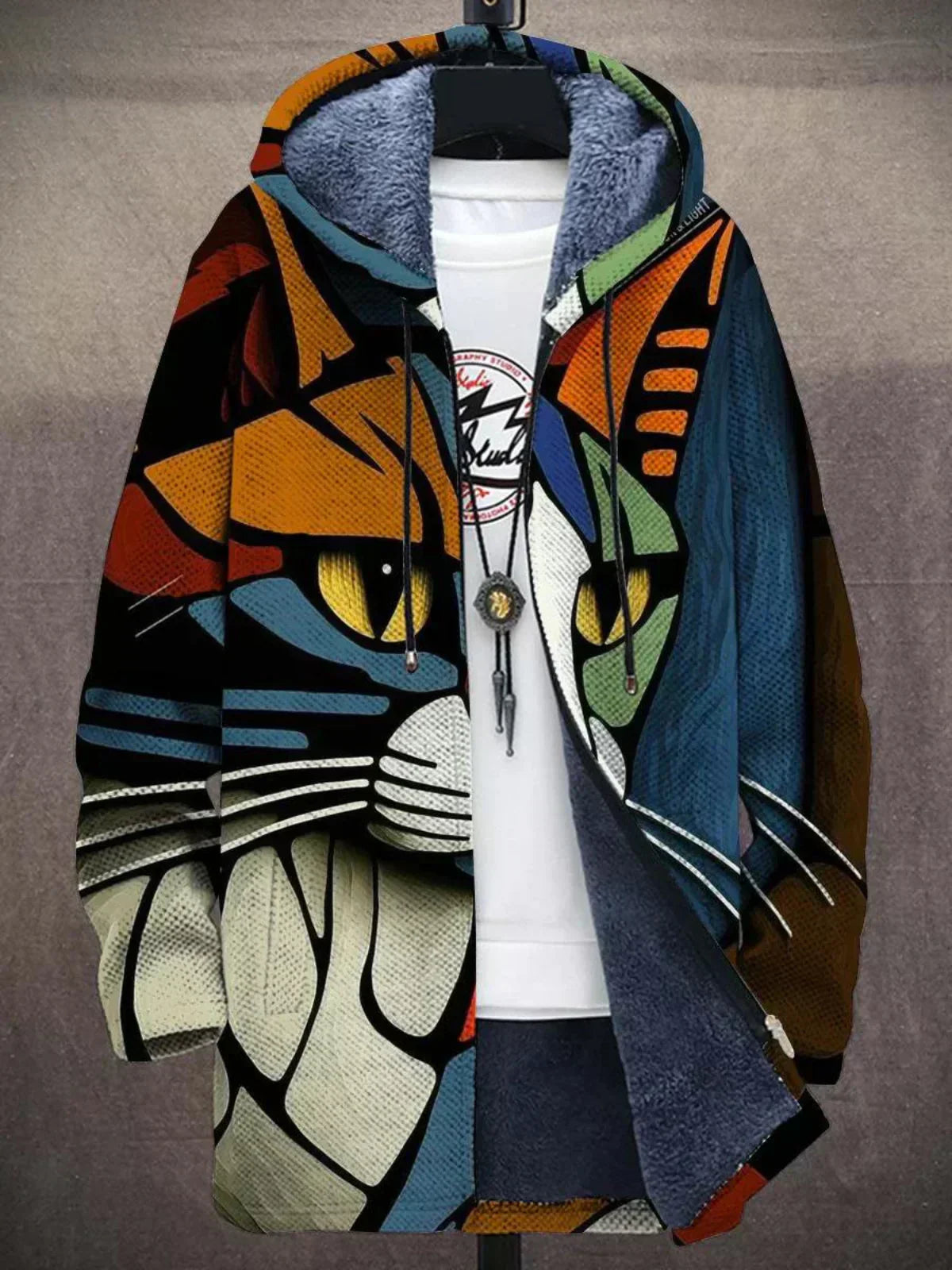 Isabella | Women Rainbow Striped Hooded Zip Cardigan