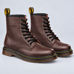 Rowena | Lace-Up Ankle Boots – Brown