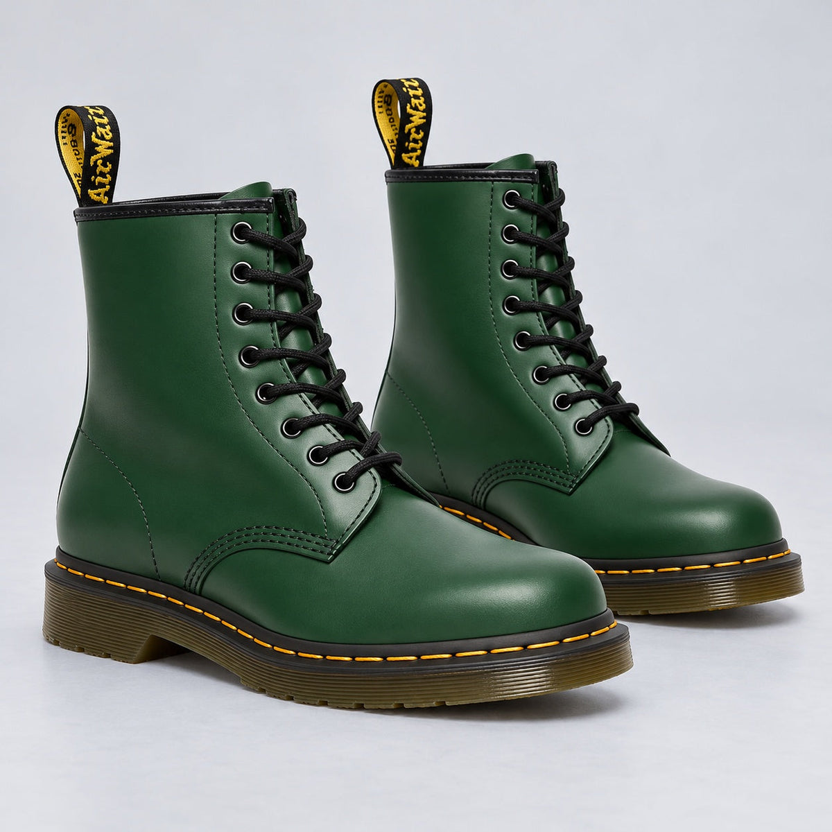 Rowena | Lace-Up Ankle Boots – Green