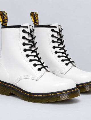 Rowena | Lace-Up Ankle Boots – White