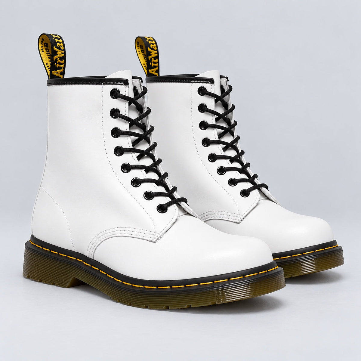 Rowena | Lace-Up Ankle Boots – White