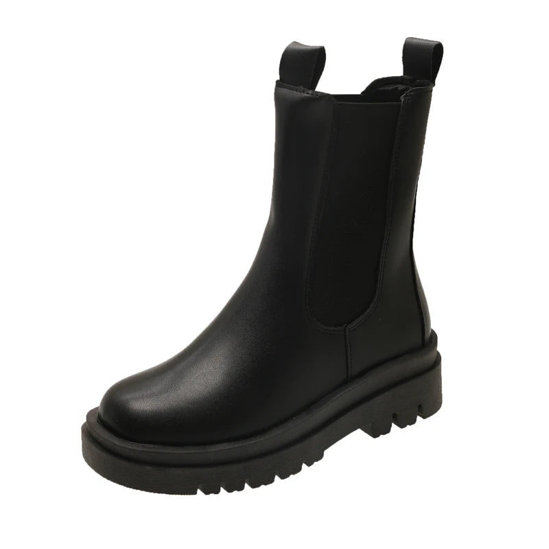 Elspeth | Chunky Chelsea Boots – Black