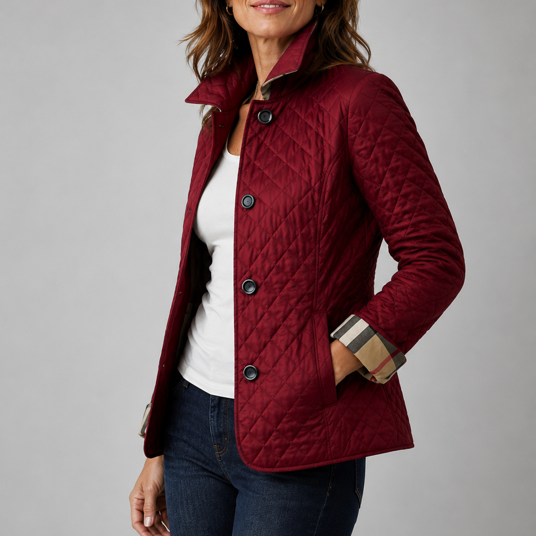 Audrey | Women Quilted Button Jacket