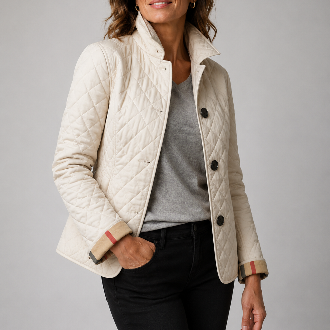 Audrey | Women Quilted Button Jacket
