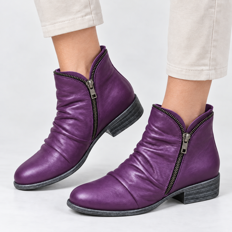 Elodie | Women Leather Ankle Boots