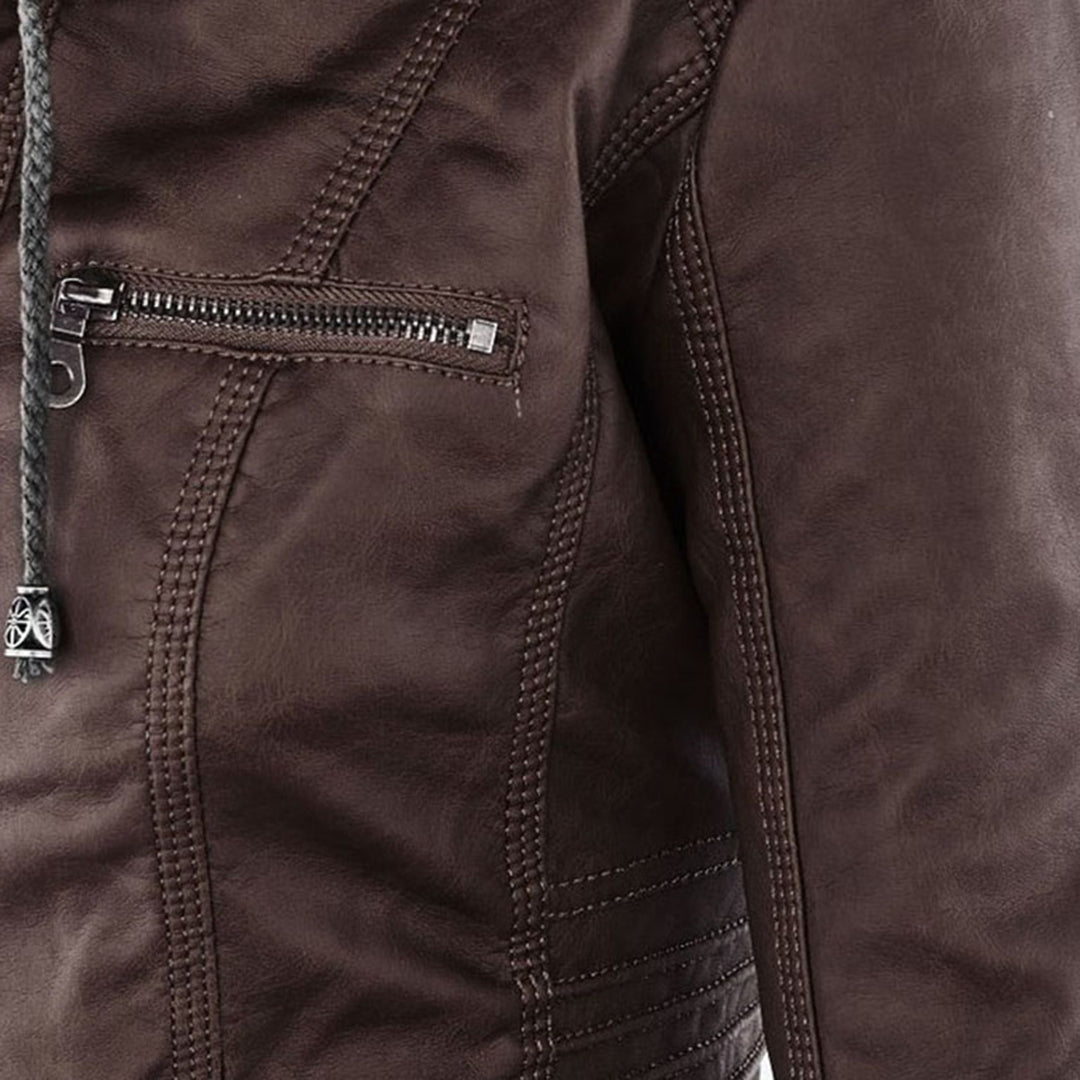 Olivia | Hooded Zip Detail Jacket