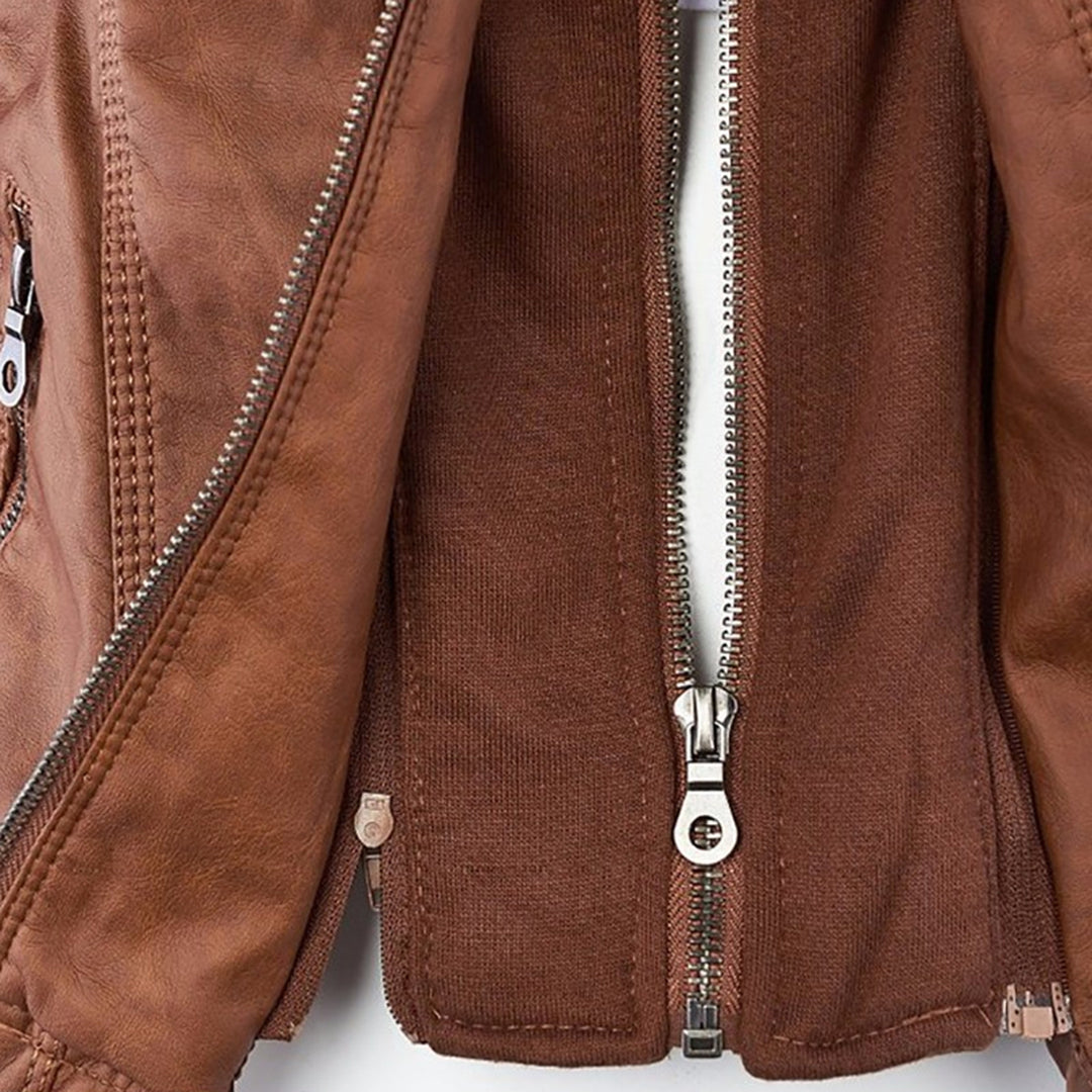 Olivia | Hooded Zip Detail Jacket
