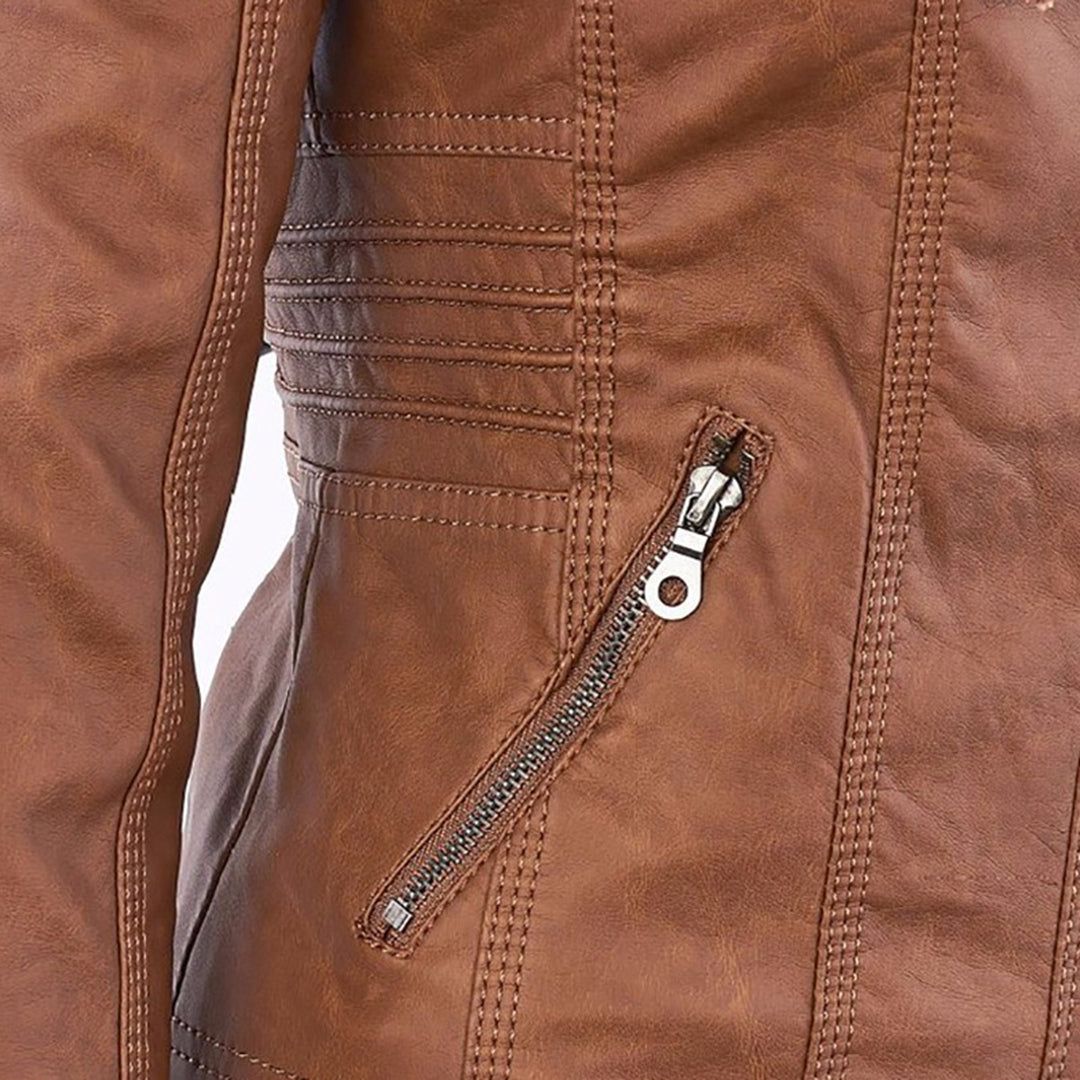 Olivia | Hooded Zip Detail Jacket