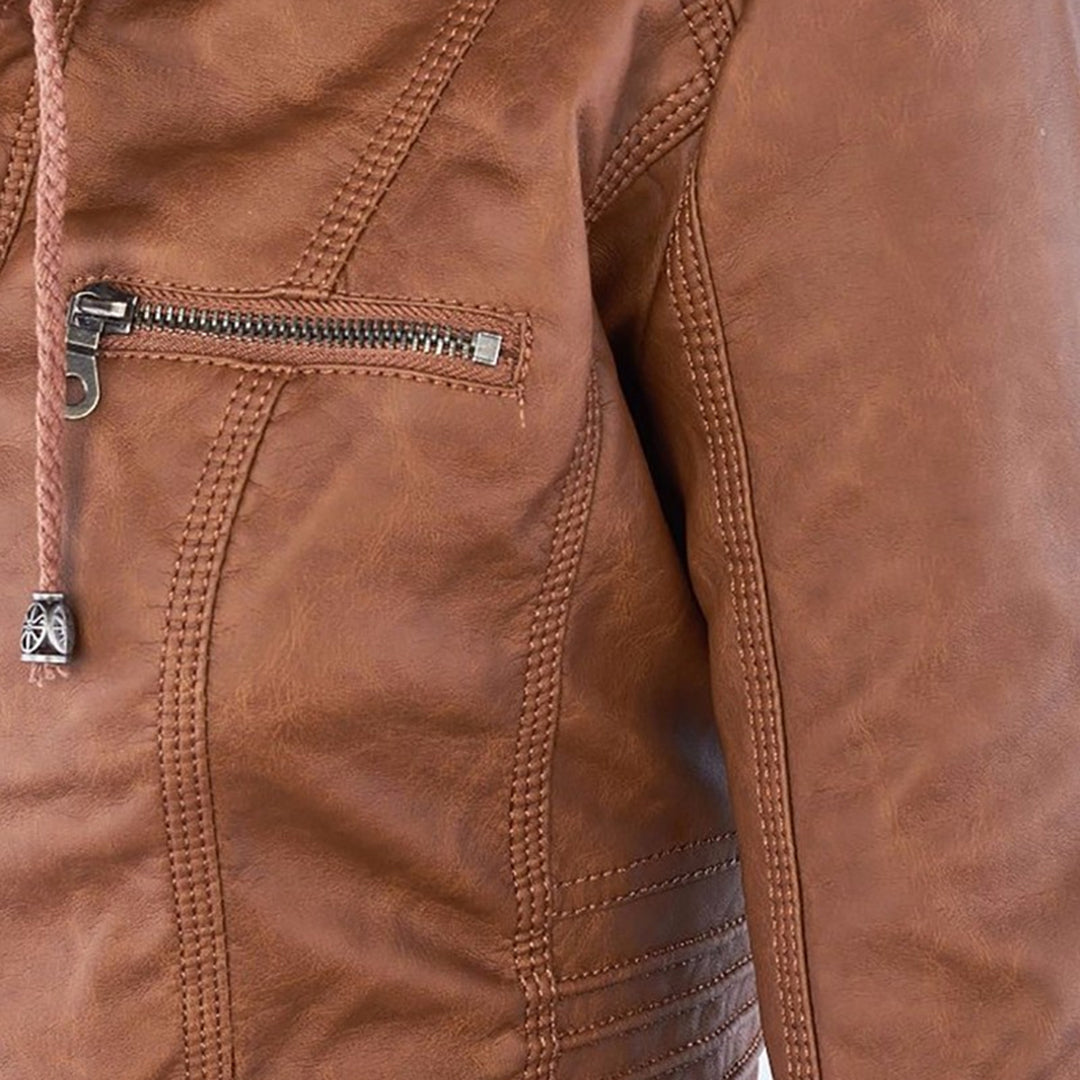 Olivia | Hooded Zip Detail Jacket