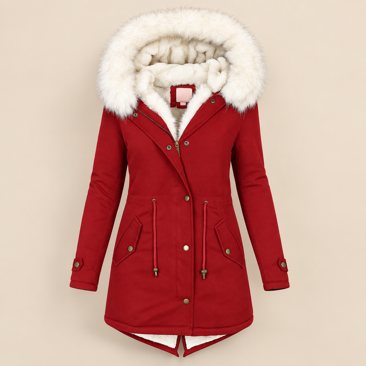 Mabel | Faux Fur Hooded Parka Jacket