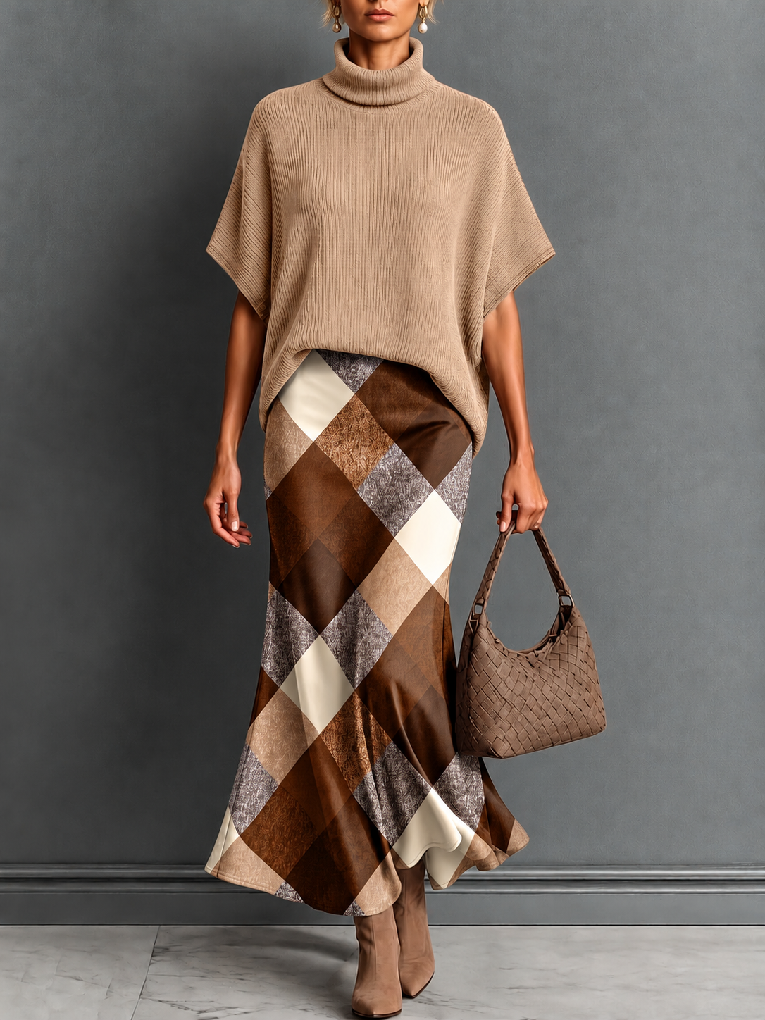 Jocelyn | Turtleneck Top and Maxi Skirt Set