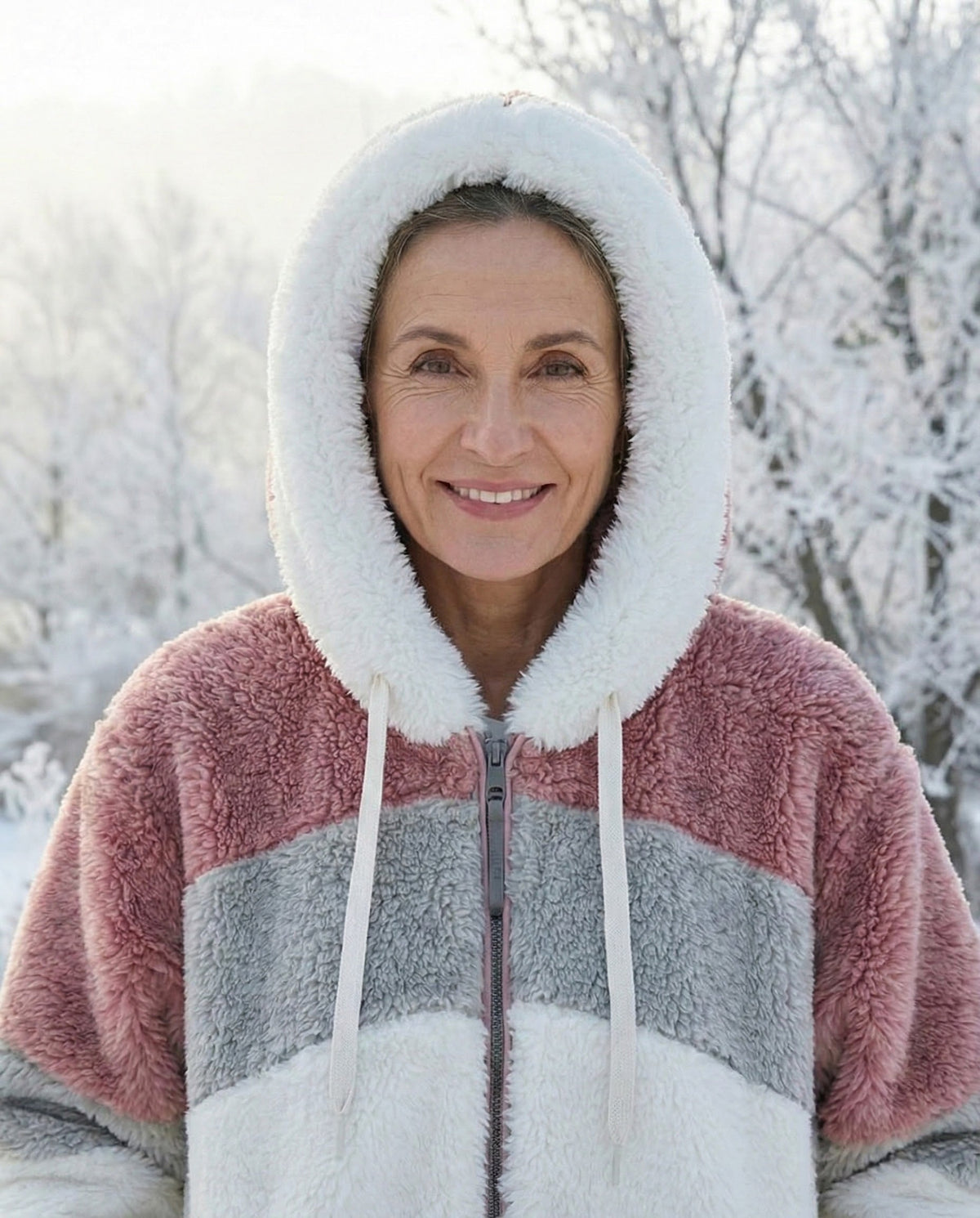 Bonnie | Colourblock Plush Jacket