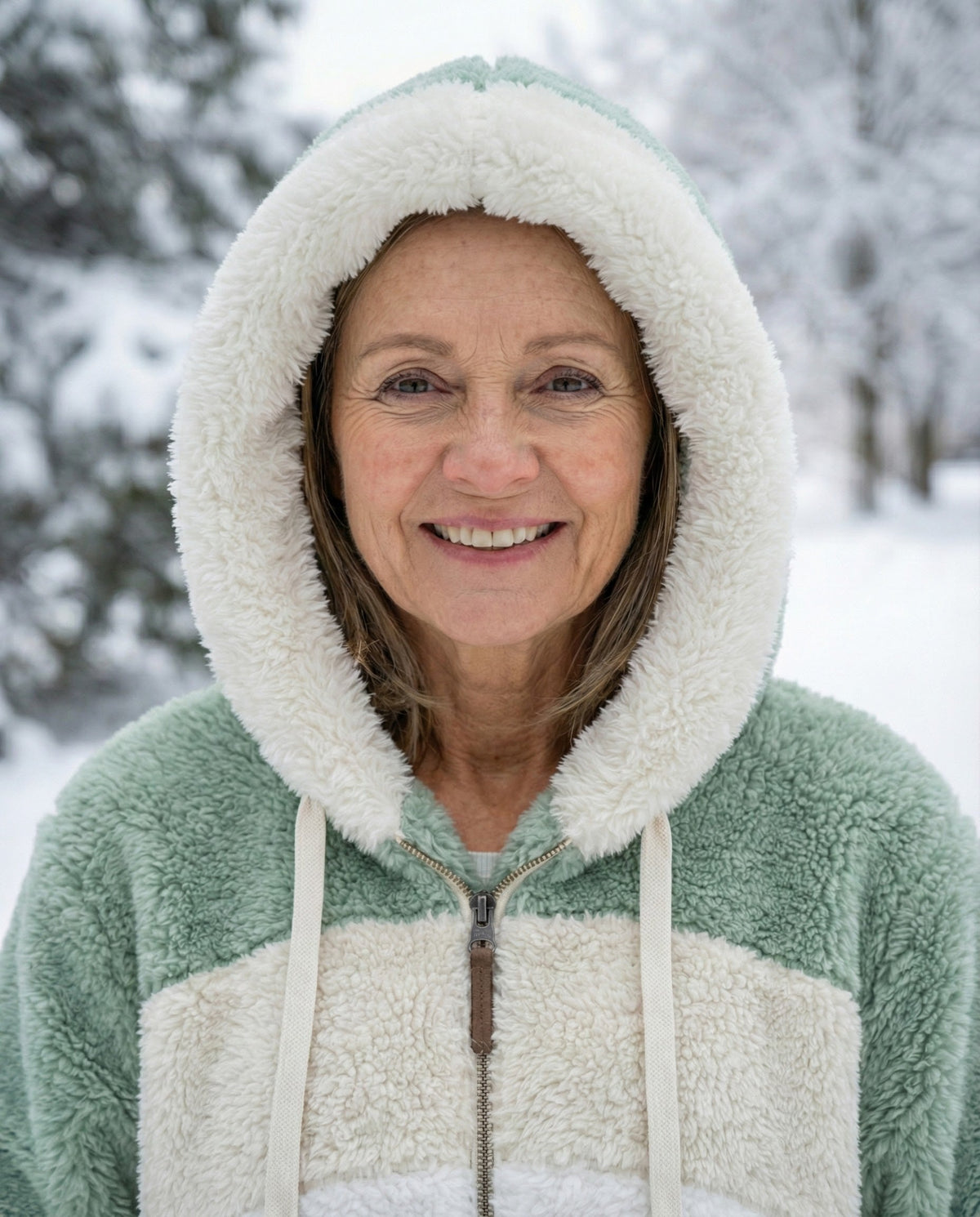 Bonnie | Colourblock Plush Jacket