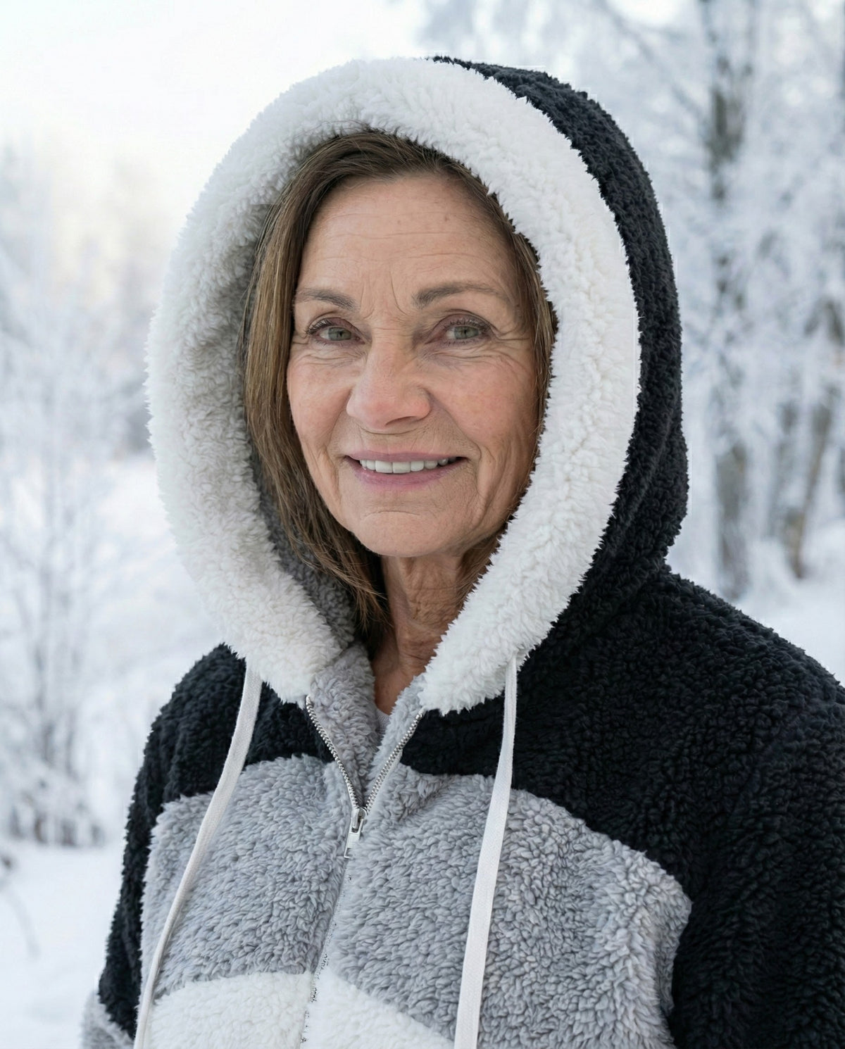 Bonnie | Colourblock Plush Jacket