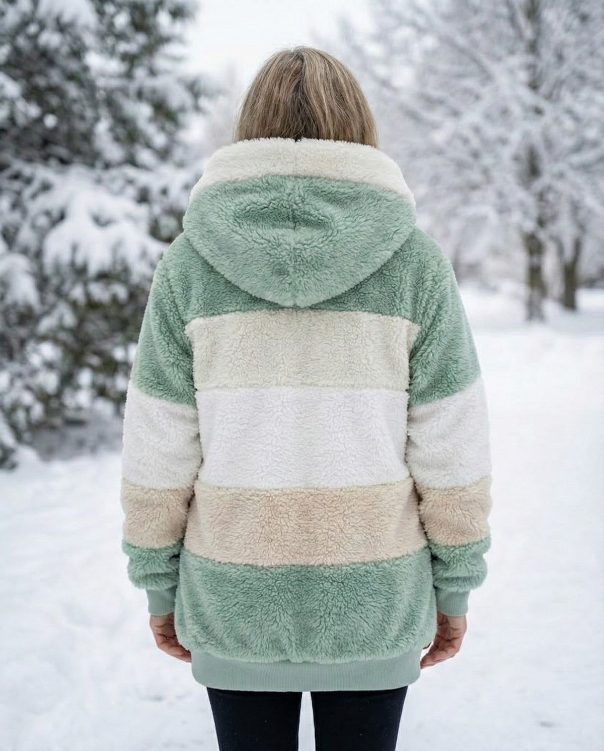 Bonnie | Colourblock Plush Jacket