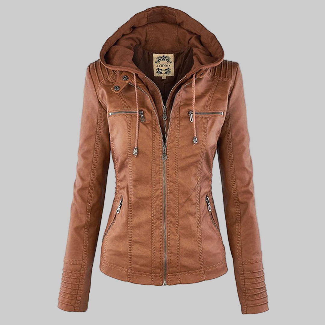 Olivia | Hooded Zip Detail Jacket