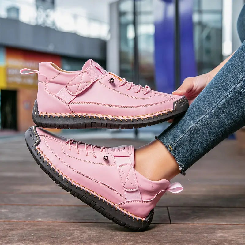 Mia | Women Lace Up High Top Casual Sneakers