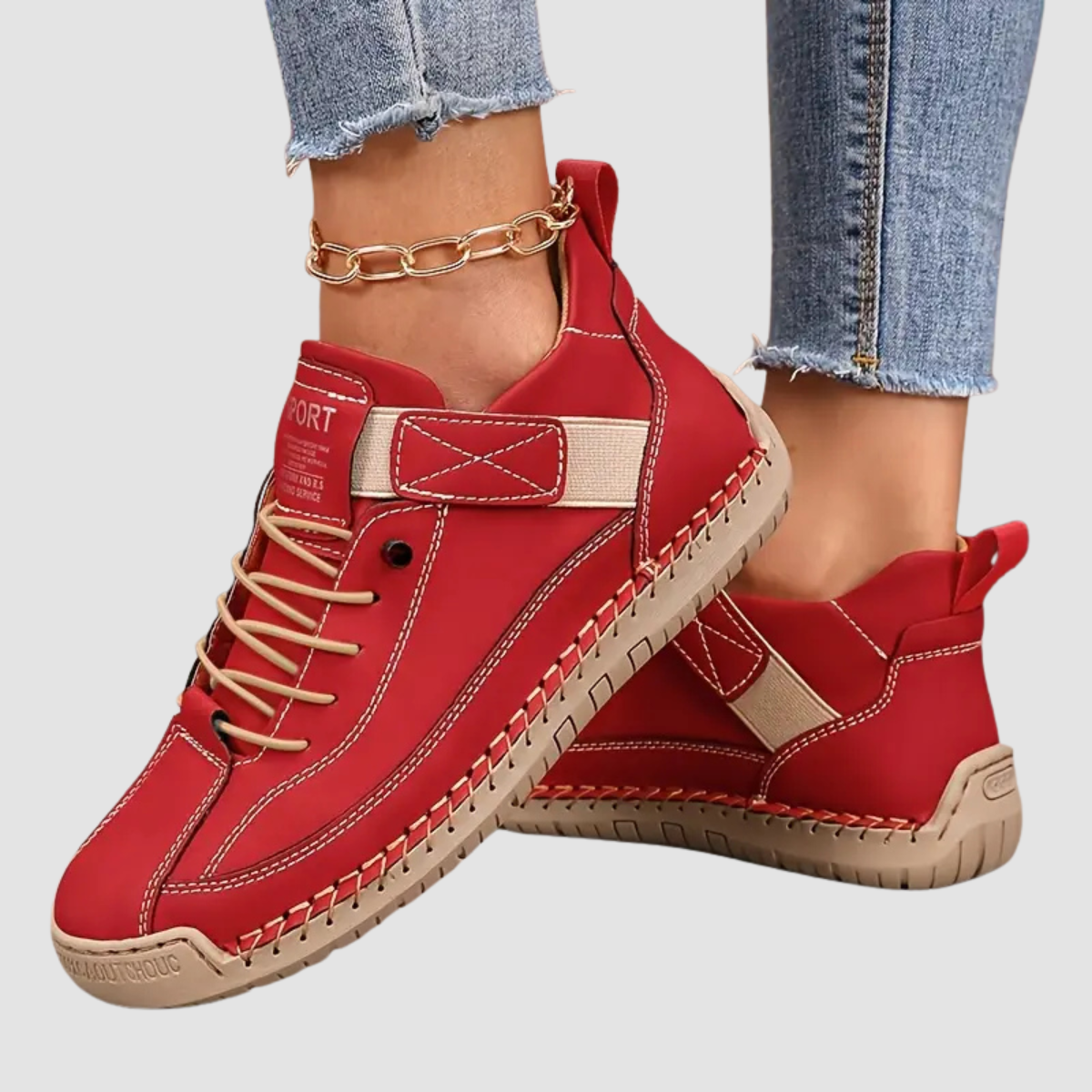 Mia | Women Lace Up High Top Casual Sneakers