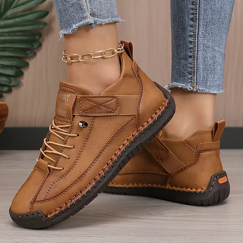 Mia | Women Lace Up High Top Casual Sneakers