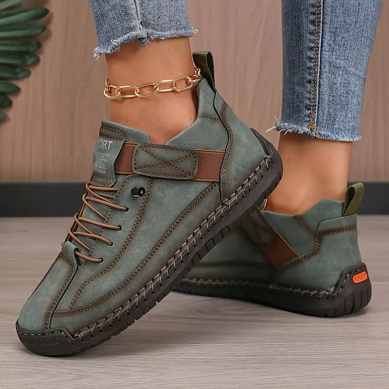Mia | Women Lace Up High Top Casual Sneakers