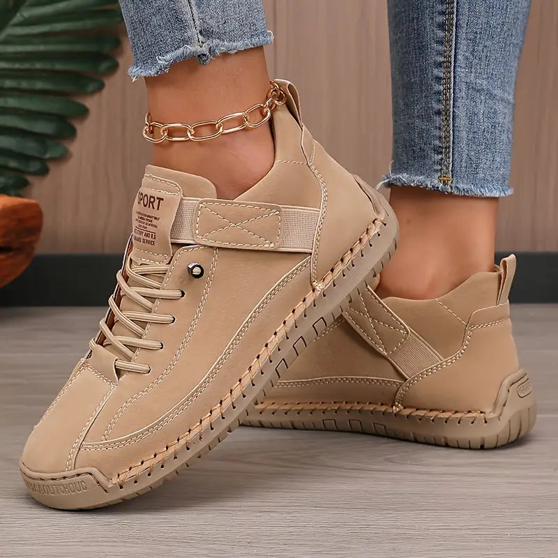 Mia | Women Lace Up High Top Casual Sneakers