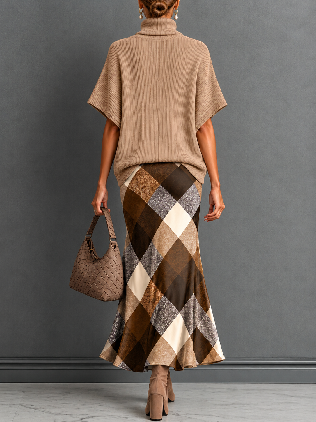 Jocelyn | Turtleneck Top and Maxi Skirt Set