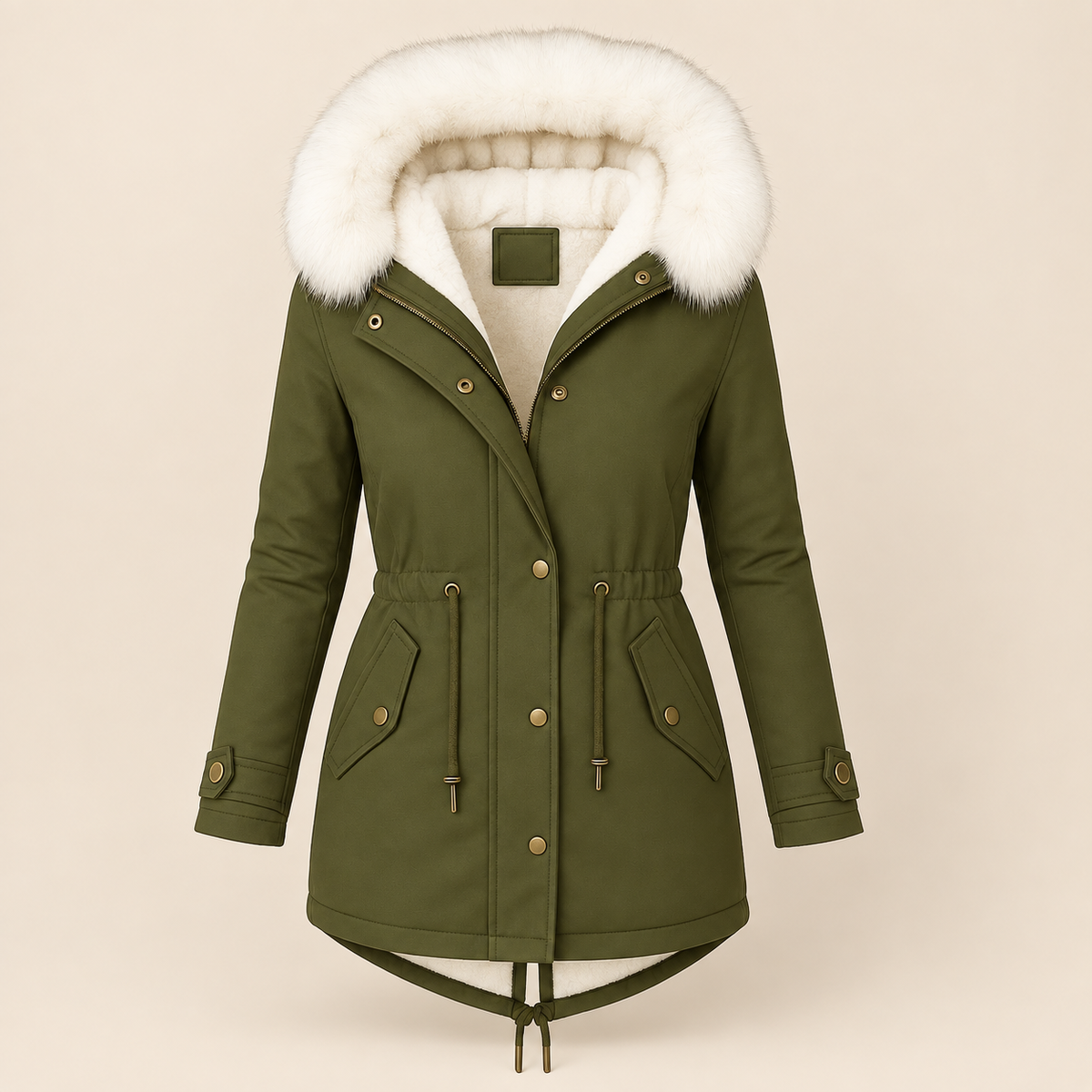 Mabel | Faux Fur Hooded Parka Jacket